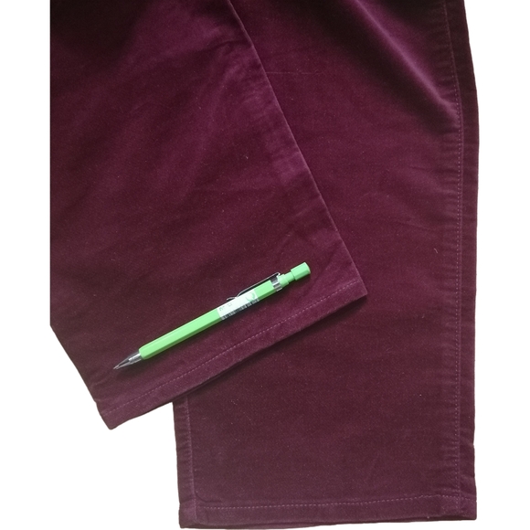🐞 42W, maroon cotton blend pants by DB - Picture 5 of 6